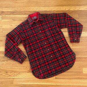 Pendleton Vtg USA Red Wool Shirt Prince Charles Edward Stuart Tartan - Medium
